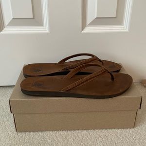 Reef Leather Flip Flops